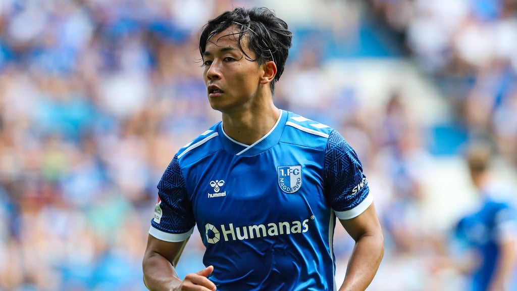 Tatsuya Ito vom 1. FC Magdeburg. Er spielte gegen die SV Elversberg eine gute Rolle.