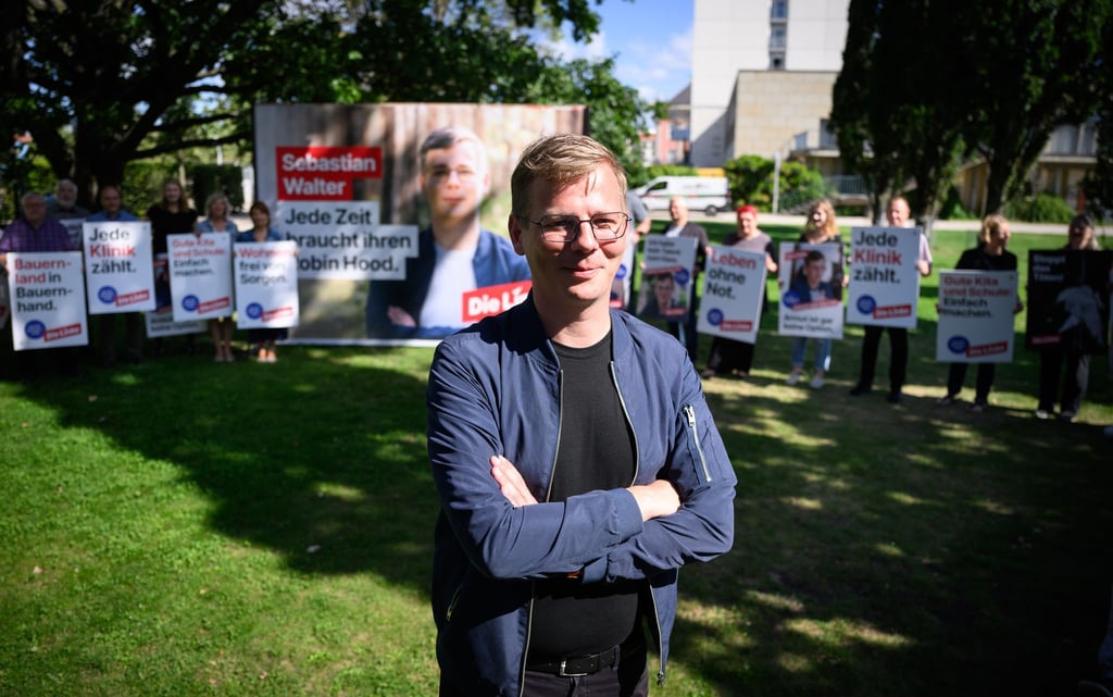 Sebastian Walter ist der Spitzenkandidat für die Linke bei der Landtagswahl in Brandenburg.