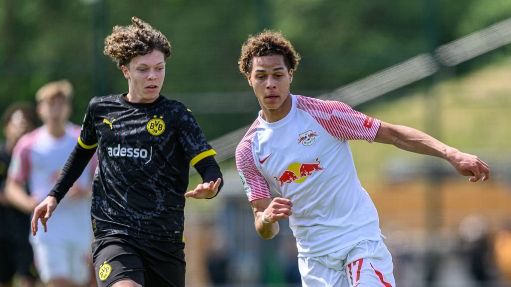 Amos Gerth (r.) im Halbfinal-Rückspiel um die Deutsche B-Junioren-Meisterschaft im Mai.