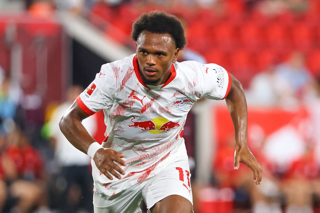 Lois Openda im Testspiel bei RB Leipzig.