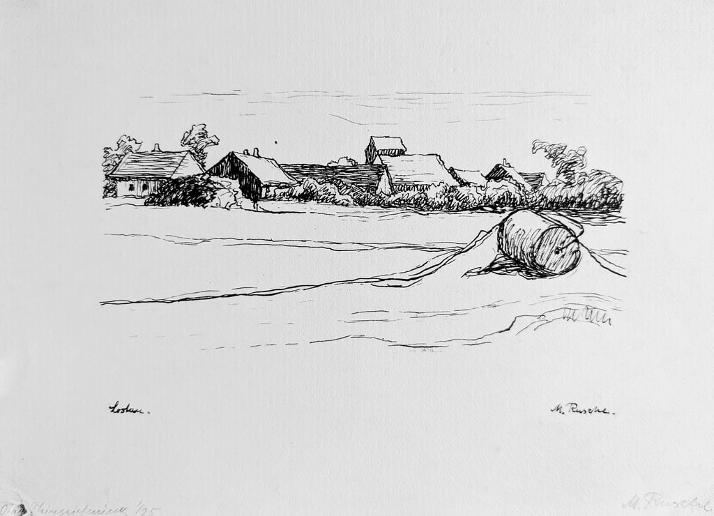 In einer Auflage von 25 Stück ist die Lithographie „Lostau“ der Magdeburger Malerin Marianne Rusche erschienen. Kunstliebhaber können aktuell Werke der 1878 in Magdeburg geborenen Künstlerin erwerben, weil die Kollektion eines langjährigen Sammlers aufgelöst wurde.