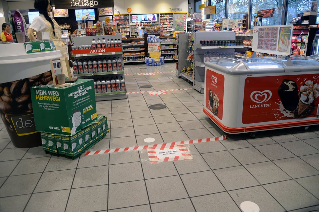 Der Verkaufsraum einer Tankstelle.