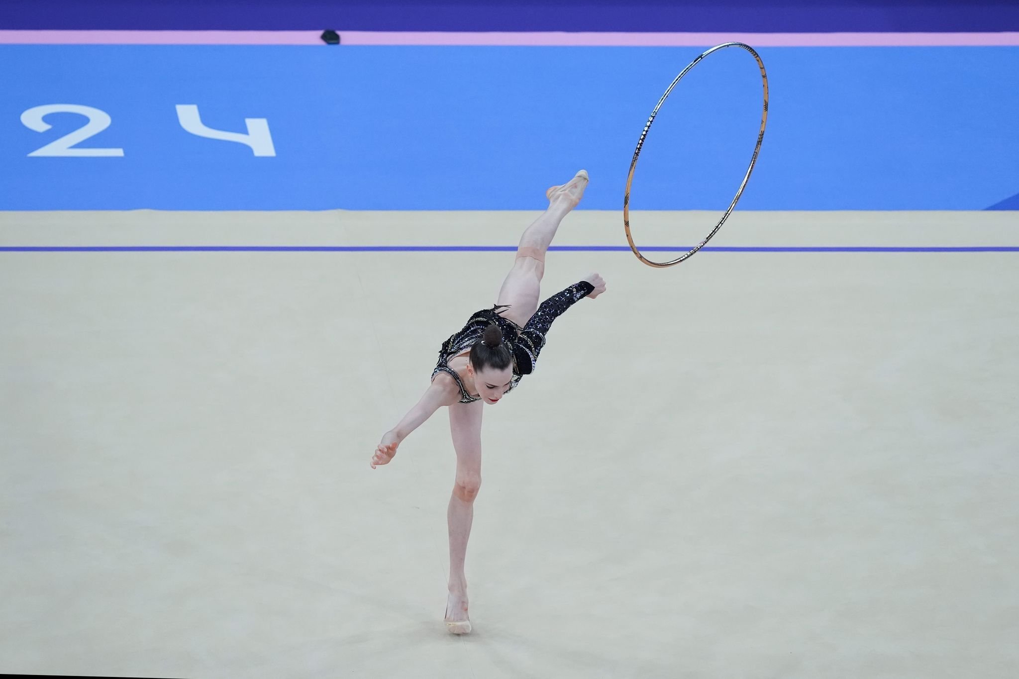 Rhythmische Sportgymnastik Gymnastinnen Varfolomeev und Kolosov im