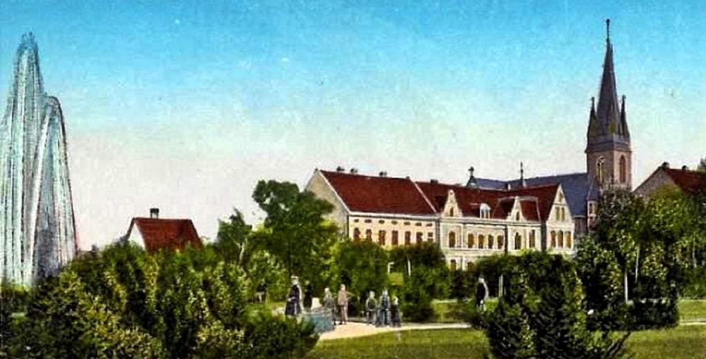Der Friedrichsplatz, heute Rathenau-Platz in Zerbst.