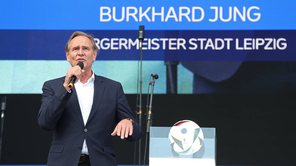 Bürgermeister Burkhard Jung (SPD) hier bei der EM 2024 in Leipzig.