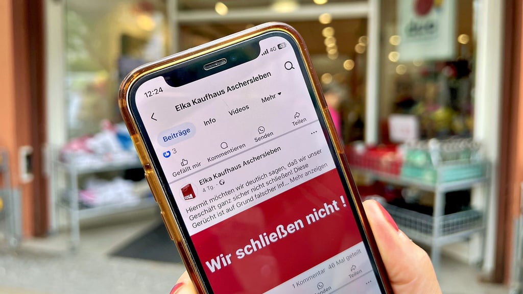 Mit einem Facebook-Post ist das Ascherslebener Elka-Kaufhaus an die Öffentlichkeit gegangen.