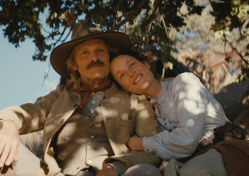 Viggo Mortensen und Vicky Krieps in einer Szene des Films „The Dead Don’t Hurt“.