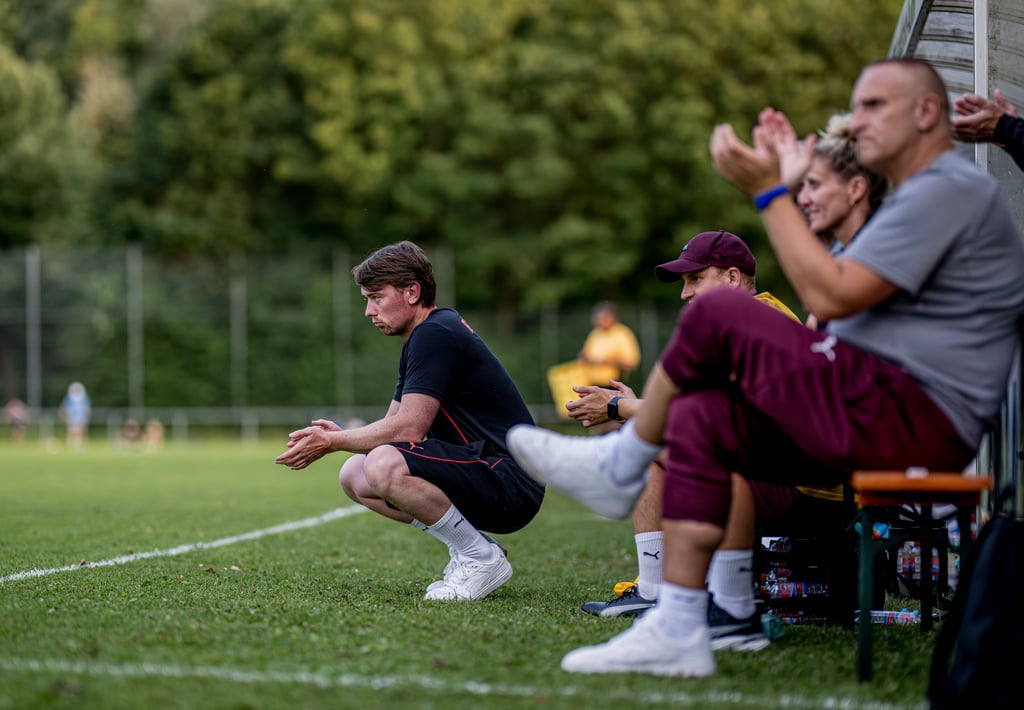 Jonas Stephan bei einem Testspiel von RB Leipzig.