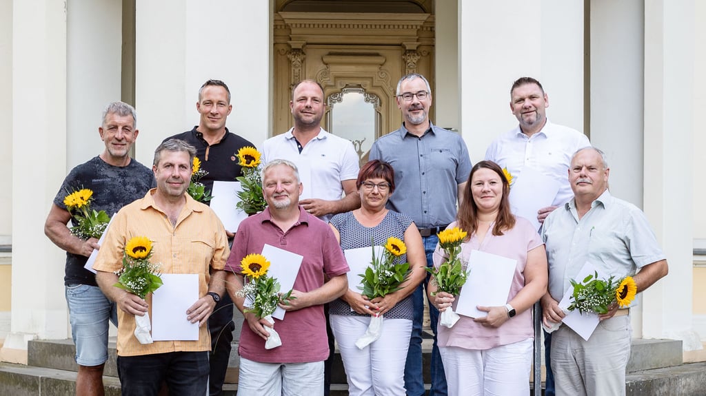 Insgesamt neun der elf Ortsbürgermeister der Stadt Annaburg sind im städtischen Rathaus ernannt worden.