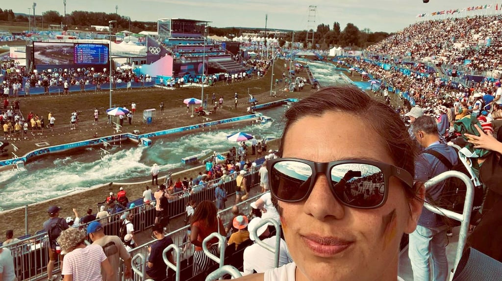 Anja Freitag aus Jeßnitz ist Volunteer bei den Olympischen Spielen in Paris.