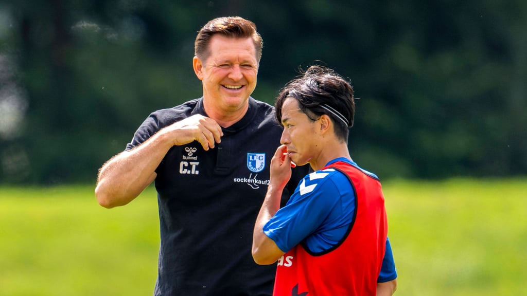 Trainer Christian Titz denkt gar nicht dran, Tatsuya Ito abzugeben: Der Japaner "soll und wird" beim 1. FC Magdeburg bleiben.