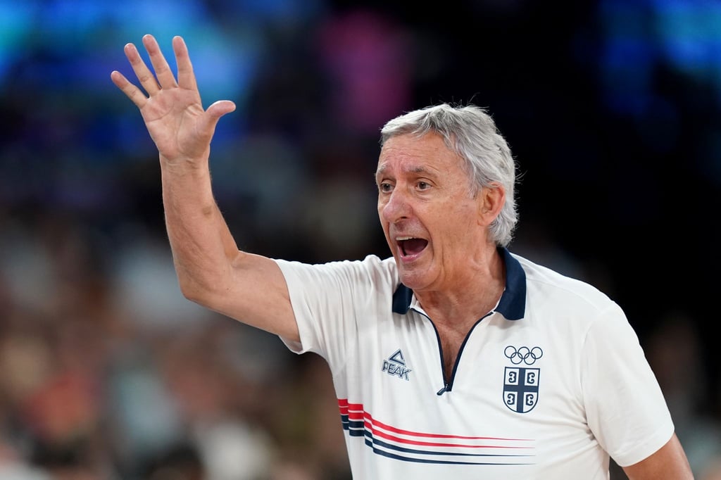 Svetislav Pesic spielt mit Serbien gegen Deutschland um Olympia-Bronze.