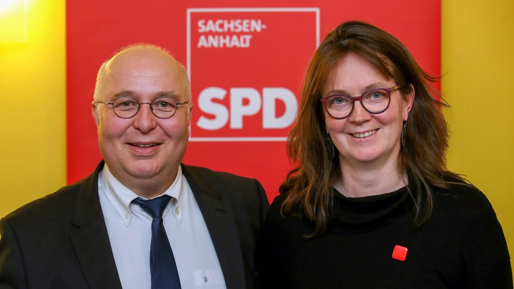 Juliane Kleemann und Andreas Schmidt bilden in Sachsen-Anhalt die SPD-Doppelspitze .