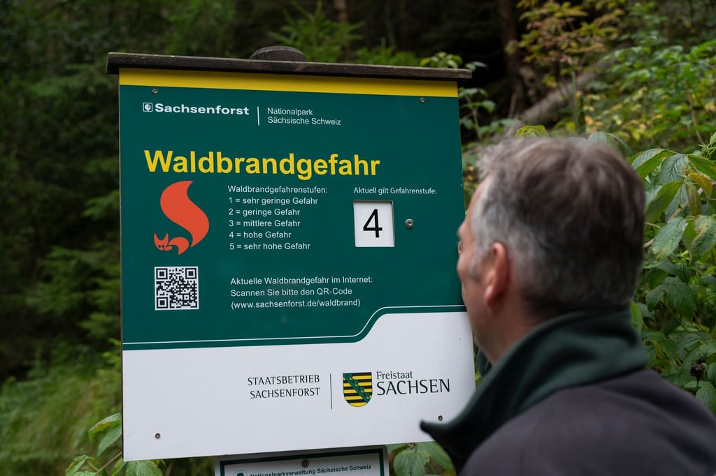 In Sachsen wird es heiß und trocken - Die Waldbrandgefahr steigt.