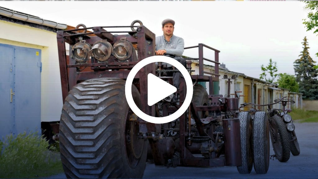 Die gar nicht so kleine „Little Johanna“: Sebastian Beutler aus Köthen hat das Mega-Fahrrad für seine kleine Tochter gebaut und damit einen Weltrekord aufgestellt.