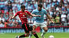 Manchester City und Josko Gvardiol (r.) gewinnen im Stadtderby gegen Manchester United.