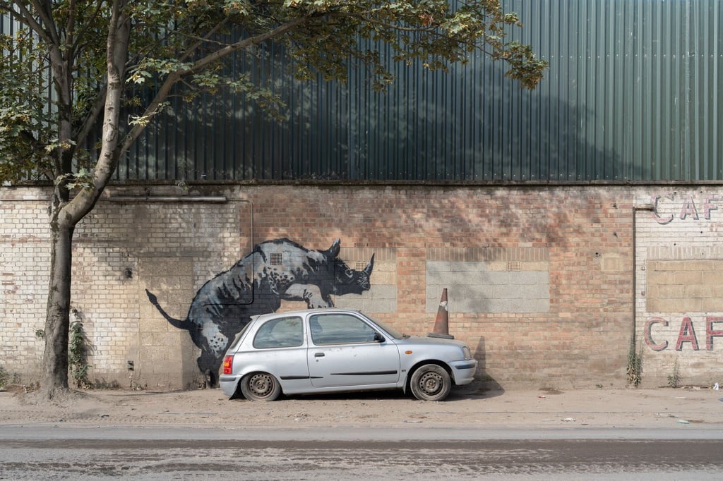 Es ist der achte Tag in Folge mit einem Banksy-Tier.