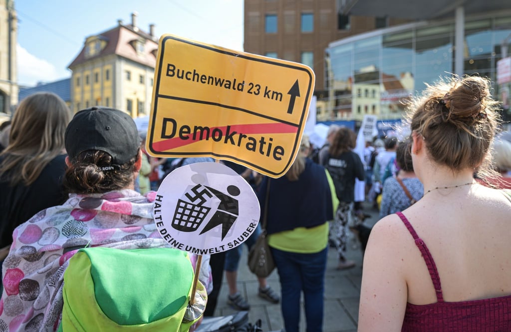 Vor der Landtagswahl in Thüringen wollen Verbände und Demokratie-Initiativen gegen die AfD demonstrieren. (Archivbild)