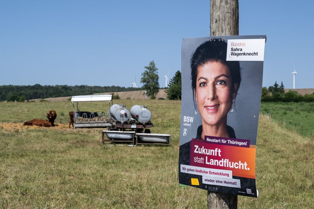 Sahra Wagenknecht (BSW) genießt einer Umfrage zufolge in Thüringen hohe Zustimmungswerte. (Archivbild)