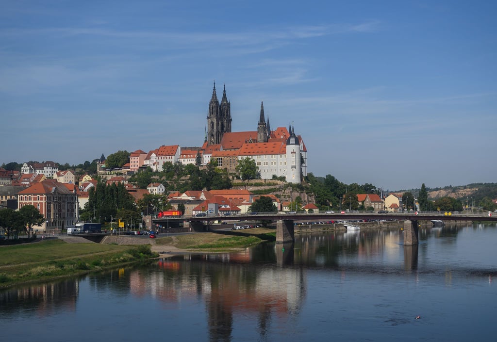 Meißen mit der Albrechtsburg, die als "Wiege Sachsens" gilt