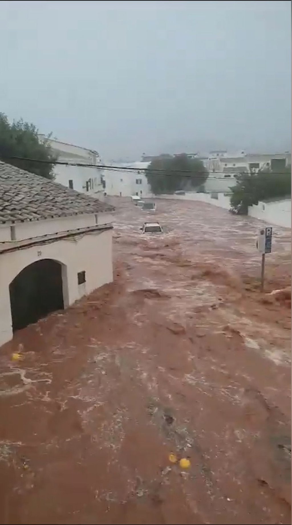 Menorca wurde von den heftigen Unwettern über dem östlichen Mittelmeer am heftigsten getroffen.