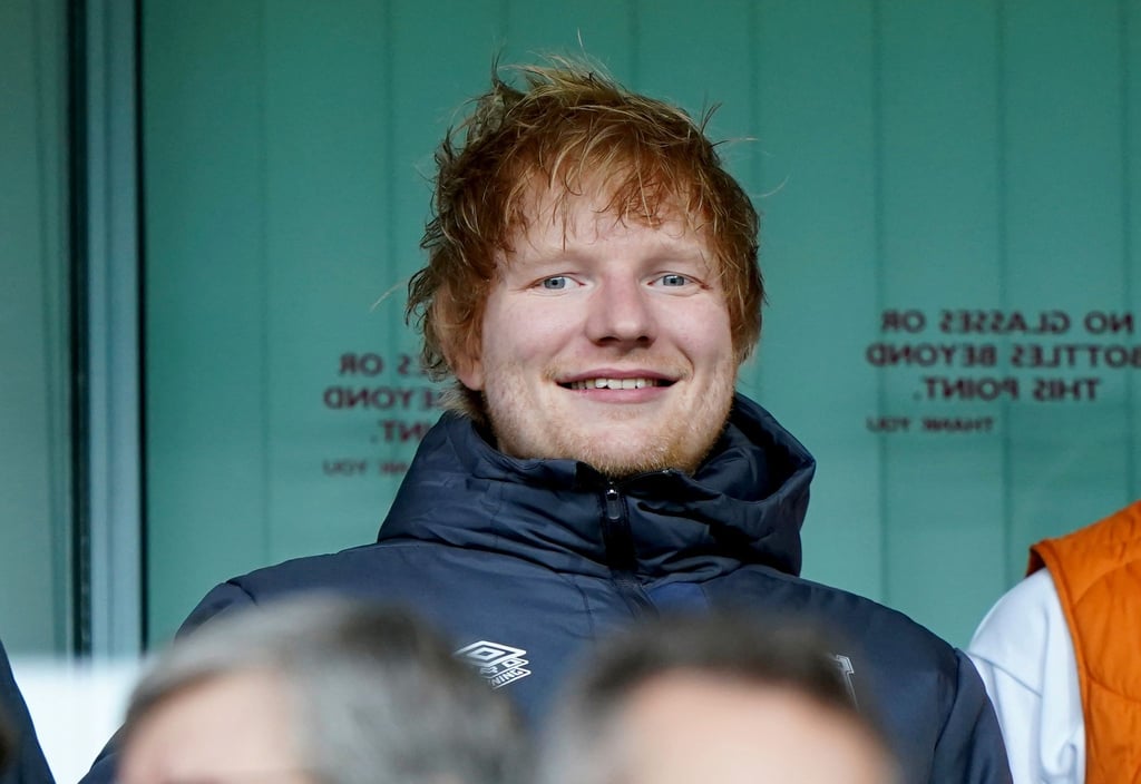 Ed Sheeran ist häufig bei Spielen seines Lieblingsvereins.