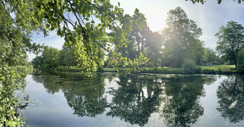 Der Pfefferteich im Park des Friedens in Salzwedel.