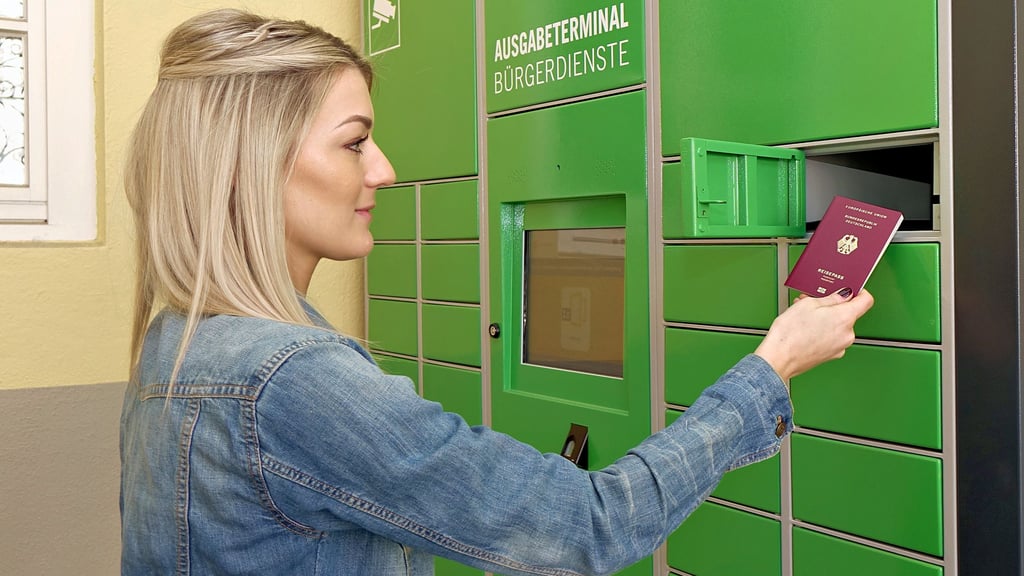 Eine Dokumentenausgabebox, ganz ähnlich wie diese in Ludwigsburg (nur nicht in grün), soll auch in Barleben aufgestellt werden. Hier können dann Reisepässe ohne Terminabsprache abgeholt werden.