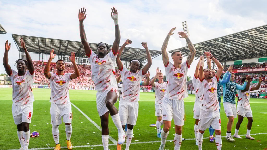 Leipziger Jubel an der Hafenstraße.