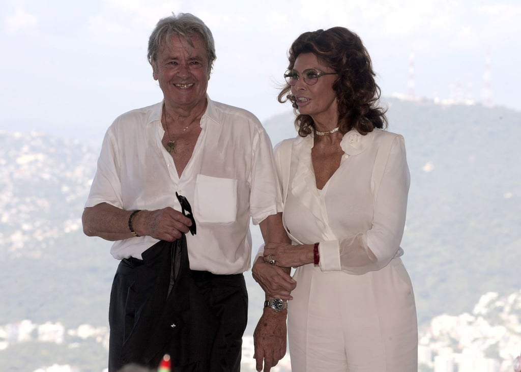 Alain Delon und Sophia Loren waren oft bei gemeinsamen öffentlichen Auftritten zu sehen.
