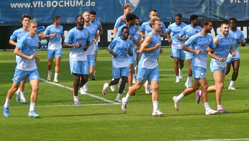 Der VfL Bochum im Trtaining.