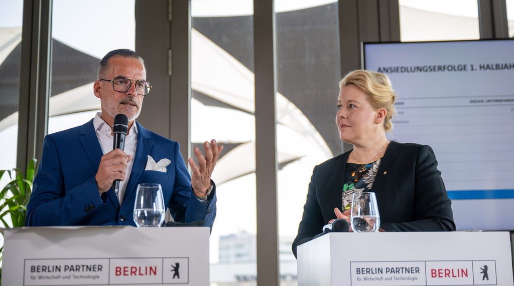 Die landeseigene Wirtschaftsberatung Berlin Partner hat im ersten Halbjahr fast 60 neue Unternehmen nach Berlin gelockt.