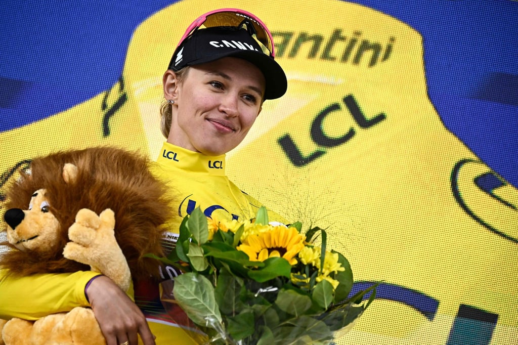 Vier Sekunden Vorsprung: Katarzyna Niewiadoma gewinnt für das deutsche Team Canyon-Sram die Tour.