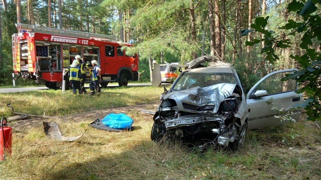 Eine 19-jährige Pkw-Fahrerin verlor die Koontrolle über ihren Opel und krachte in einen Baum. Sie wurde schwer verletzt.