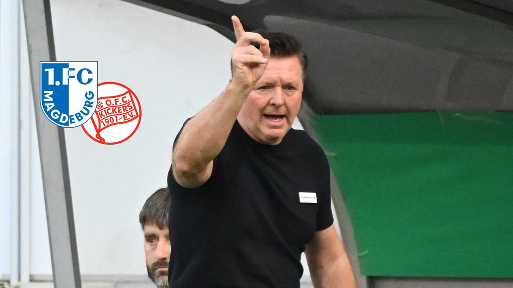 FCM-Cheftrainer Christian Titz, im Hintergrund Co-Trainer André Kilian.