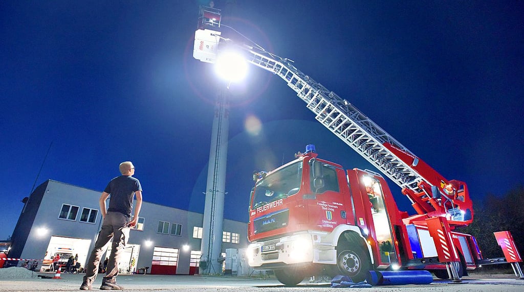 Zur Katzenrettung kam Zörbigs Drehleiter nicht zum Einsatz.