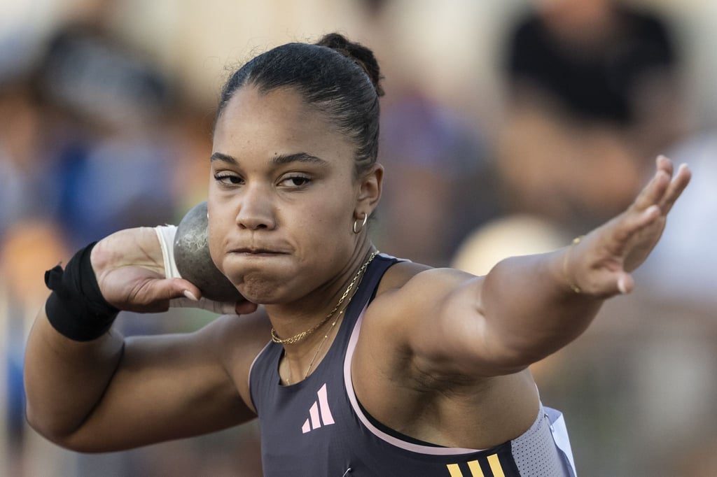 Olympiasiegerin Yemisi Ogunleye wurde beim Leichtathletik-Meeting in Lausanne Zweite.