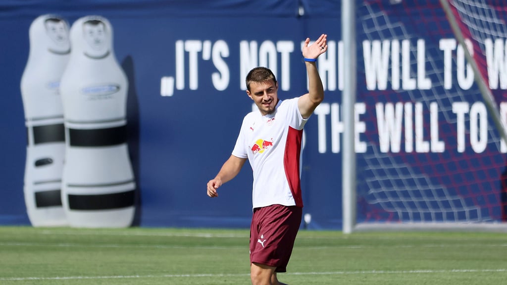 Eljif Elmas zurück im Training bei RB (Archivbild).