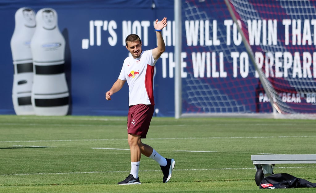 Eljif Elmas zurück im Training bei RB (Archivbild).