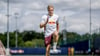 Xaver Schlager beim individuellen Training von RB Leipzig am Cottaweg.