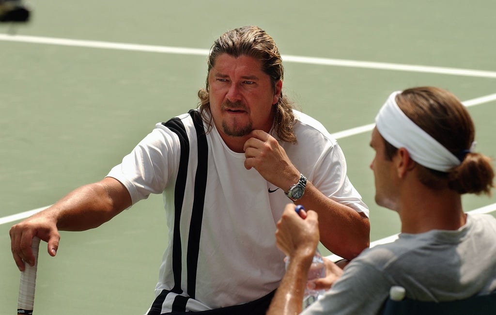 Peter Lundgren (l) trainierte die Roger Federer von 2000 bis 2003.
