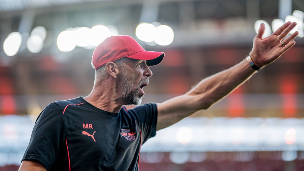 RB Leipzigs Trainer Marco Rose