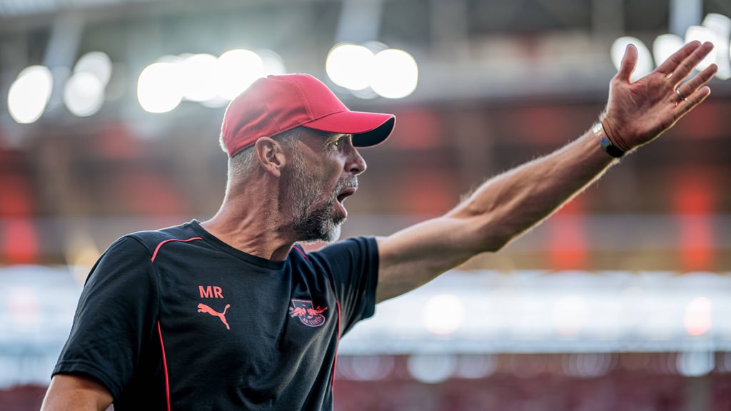 RB Leipzigs Trainer Marco Rose