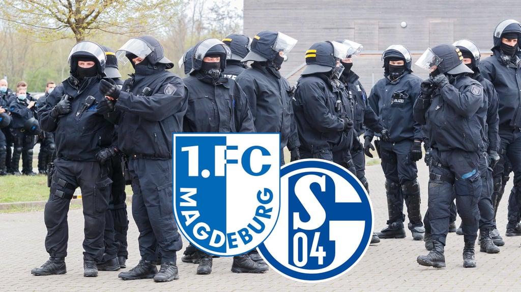Vor dem Spiel soll es fast zu einer Auseinandersetzung zwischen FCM-Fans und Schalker Hooligans gekommen sein. Die Polizei schritt ein.