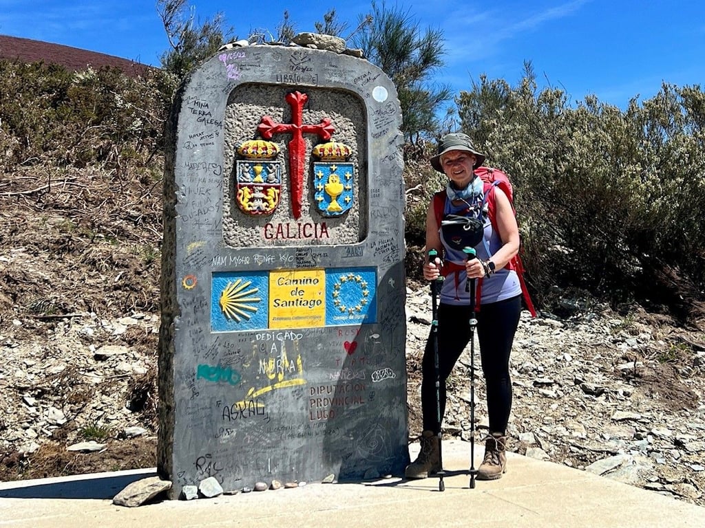 Susan Matzke aus Magdeburg geht seit 2017 auf Pilgerreisen. Hier lief sie den Camino des Santiago, zu Deutsch: Jakobsweg.