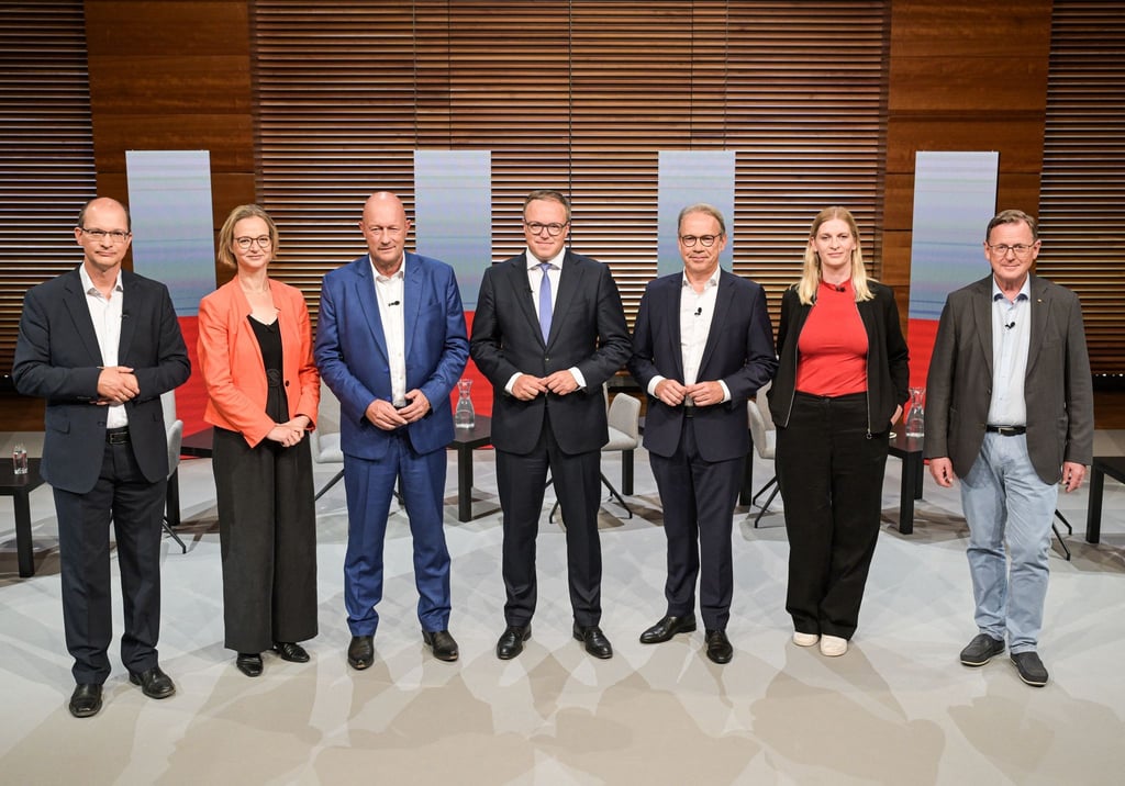 In der Diskussionsrunde von ntv und Antenne Thüringen ging es auch um das Thema Krieg und Frieden.