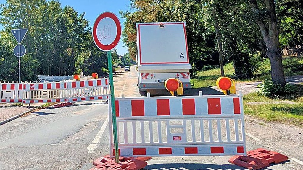 In Zörbig ist die Landesstraße 143 seit Monaten gesperrt.