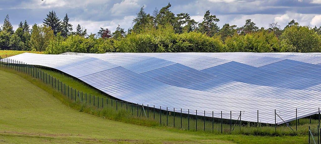 So ähnlich könnte es auch bei Parchen aussehen, wenn die geplante Solaranlage errichtet ist.