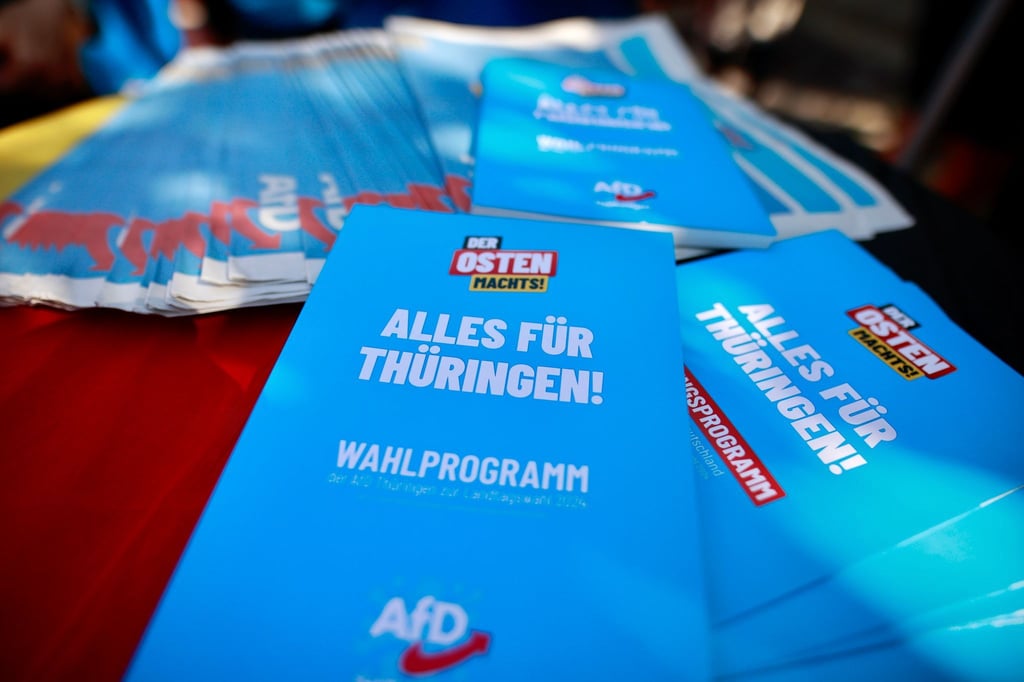 Die AfD kann laut Umfrage bei der Wahl in Thüringen damit rechnen, stärkste Partei zu werden.