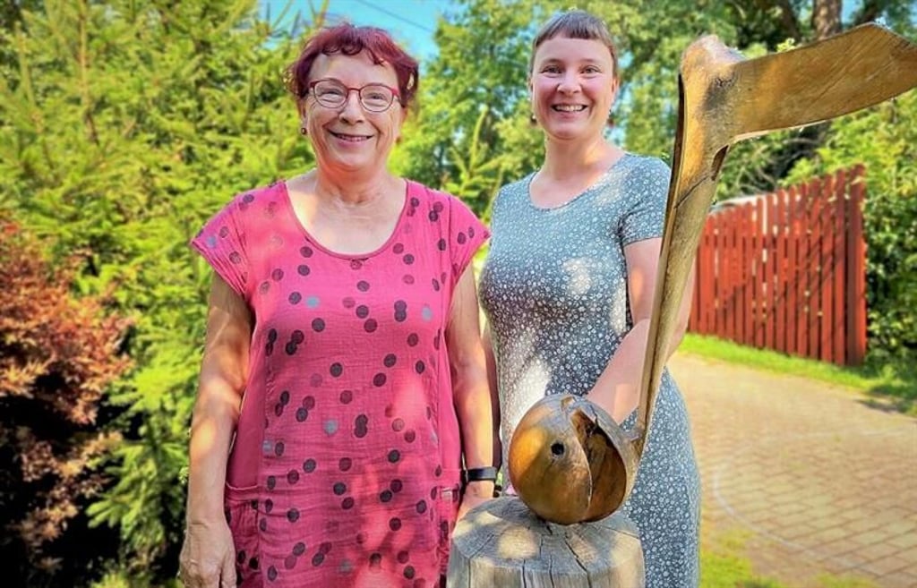 Gudrun und Babett Hartmann vom Eule-Orgel-Verein Zeitz.